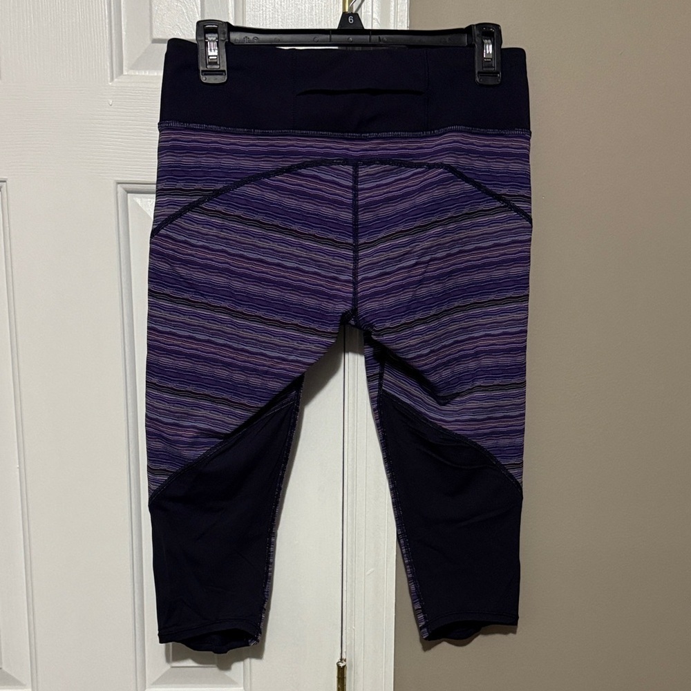 lululemon athletica Purple Striped Leggings - Picture 2 of 7